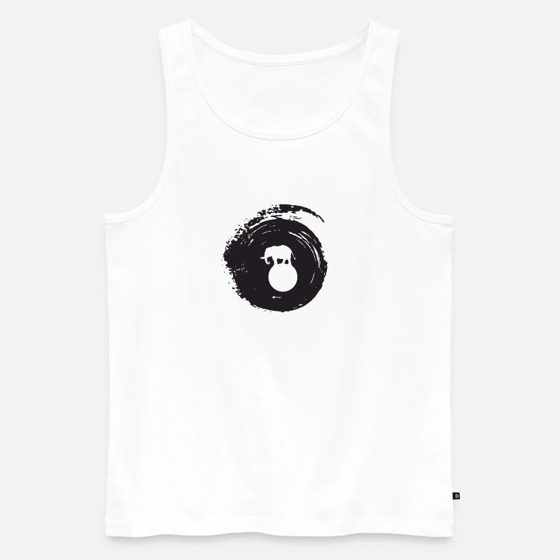 Elefant Akrobatik Elefant - Männer Premium Bio Tank Top - Weiß
