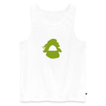Zelt Camper Camper - Männer Premium Bio Tank Top - Weiß - Vorne - AI Model Male 178 light (178cm)