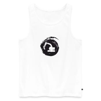 Excavator Driver Excavator Driver Building House - Men's Premium Organic Tank Top - white - Front - AI Model Male 178 light (178cm)