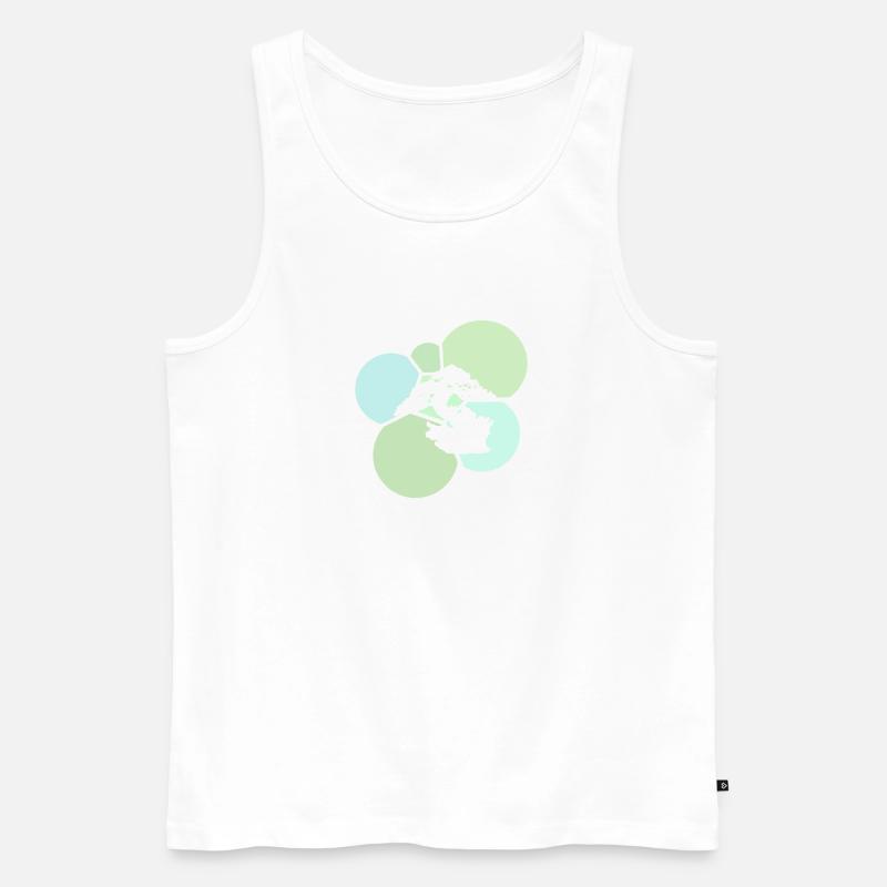 Bäume Bäume Bäume - Männer Premium Bio Tank Top - Weiß