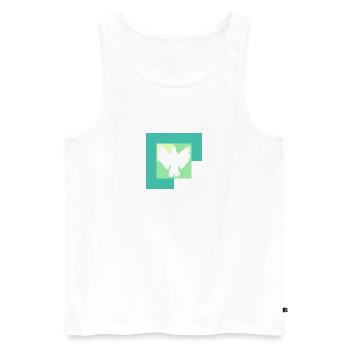 Cockatoo Macaw Parrot - Men's Premium Organic Tank Top - white - Front - AI Model Male 178 light (178cm)