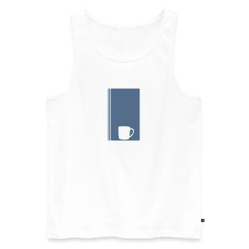 Coffee Coffee Mug Coffee Mug - Men's Premium Organic Tank Top - white - Front - Michal (187cm)