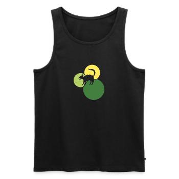 Fabeltier Fabel Einhorn - Männer Premium Bio Tank Top - Anthrazit - Vorne - Alexander (188cm)