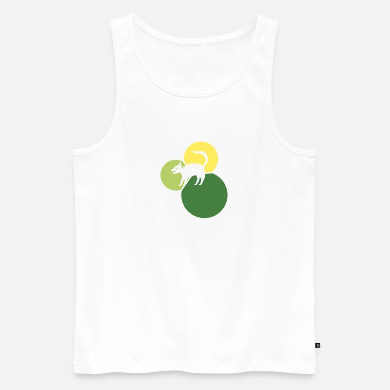 Fabeltier Fabel Einhorn - Männer Premium Bio Tank Top - Weiß
