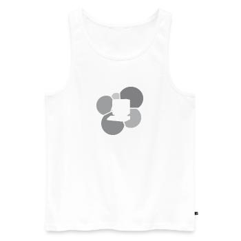 Computer work Internet Internet - Men's Premium Organic Tank Top - white - Front - Michal (187cm)