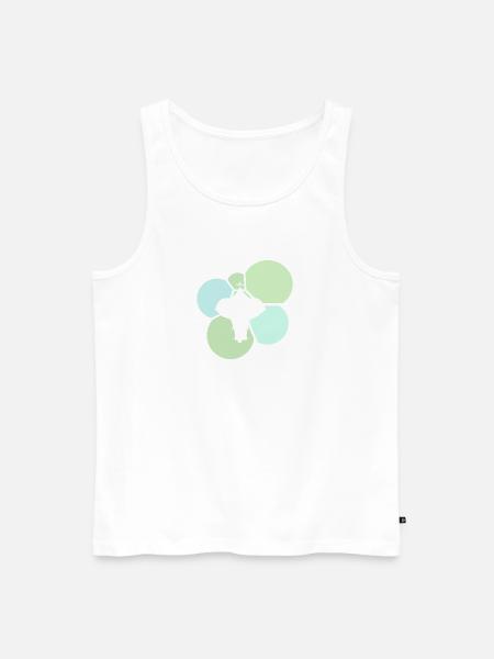Zirkuszelt Elefant Clown - Männer Premium Bio Tank Top - Weiß