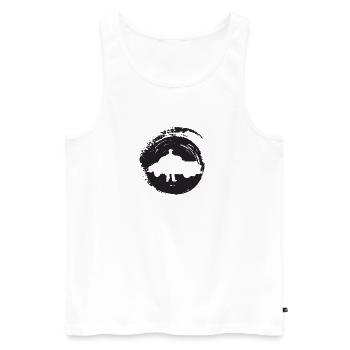 Workshop Screwdriver Wrench - Men's Premium Organic Tank Top - white - Front - Michal (187cm)
