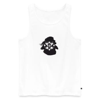 Cryptocurrency Cryptocurrency Blockchain - Men's Premium Organic Tank Top - white - Front - AI Model Male 178 light (178cm)