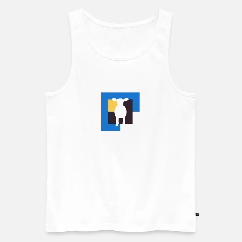 Vache Agriculture Agriculture - Débardeur bio Premium Homme - blanc