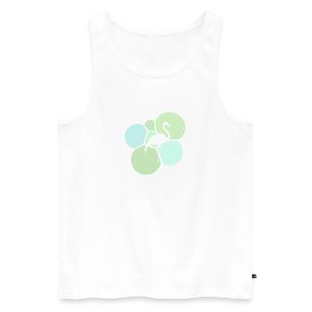 Flamenco Exotic Flamenco - Men's Premium Organic Tank Top - white - Front - AI Model Male 178 light (178cm)