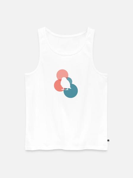 Vogel Vogel Abbildung Vogel Abbildung - Männer Premium Bio Tank Top - Weiß