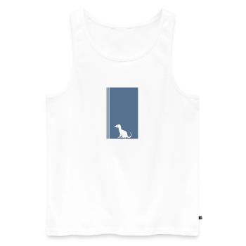 Kryptozoologie Einhorn Fabelwesen - Männer Premium Bio Tank Top - Weiß - Vorne - Michal (187cm)