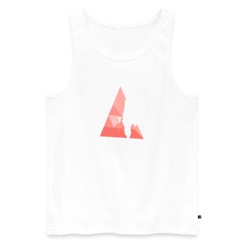 Seilklettern Bergsteigen Klettern - Männer Premium Bio Tank Top - Weiß - Vorne - AI Model Male 178 light (178cm)