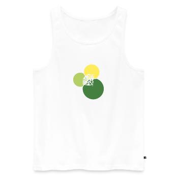 Maus Maus Käse - Männer Premium Bio Tank Top - Weiß - Vorne - Michal (187cm)