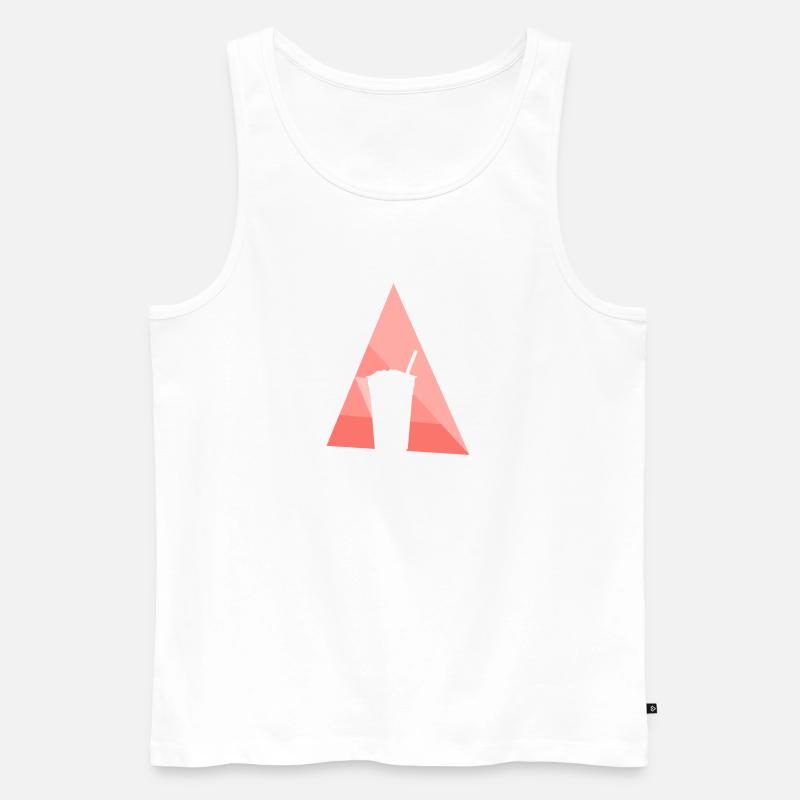 Bubble Tea Boba Tee - Men's Premium Organic Tank Top - white