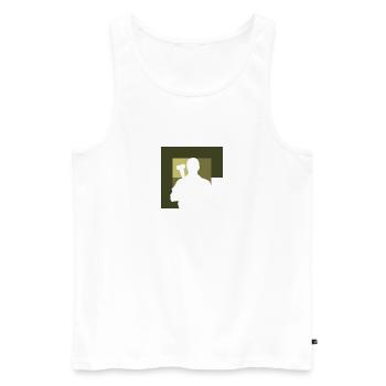 Mechanic Tinkerer Wrench - Men's Premium Organic Tank Top - white - Front - AI Model Male 178 light (178cm)