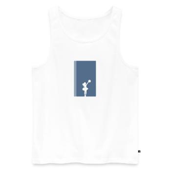 Pom-pom girl pom-pom girl cheerleading - Débardeur bio Premium Homme - blanc - Devant - AI Model Male 178 light (178cm)
