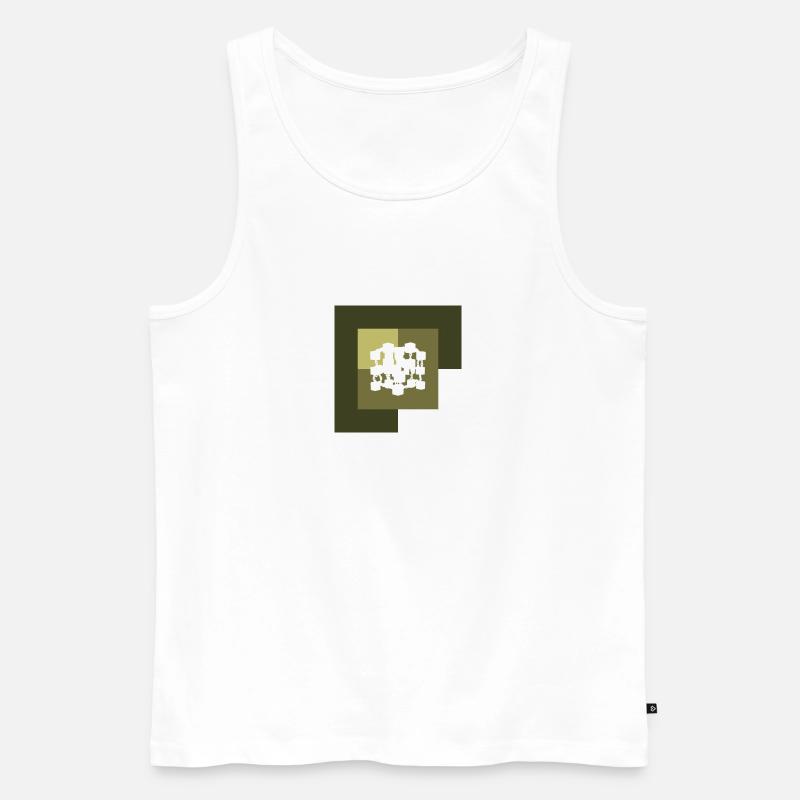 Crypto Coin Cryptowährung - Männer Premium Bio Tank Top - Weiß