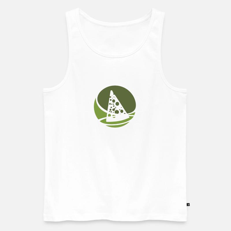 Emmentaler Käse Parmesan - Männer Premium Bio Tank Top - Weiß