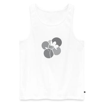 Botanisch Blume Blume - Männer Premium Bio Tank Top - Weiß - Vorne - AI Model Male 178 light (178cm)