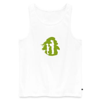 Grundschullehrer Abi Lehrer - Männer Premium Bio Tank Top - Weiß - Vorne - AI Model Male 178 light (178cm)