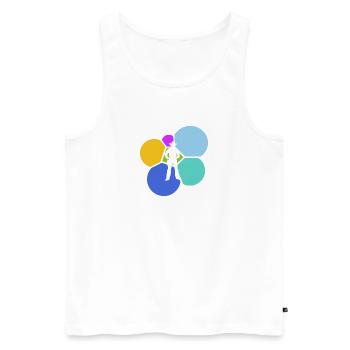 Cowboy Ranch Rodeo - Men's Premium Organic Tank Top - white - Front - Michal (187cm)