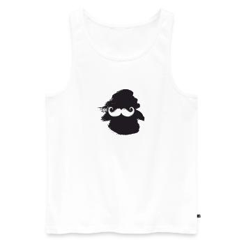Bart Gentleman - Débardeur bio Premium Homme - blanc - Devant - Michal (187cm)