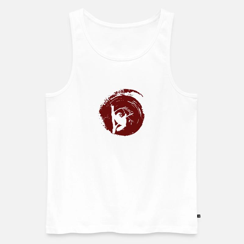 Faultier Schlafen Chill - Männer Premium Bio Tank Top - Weiß