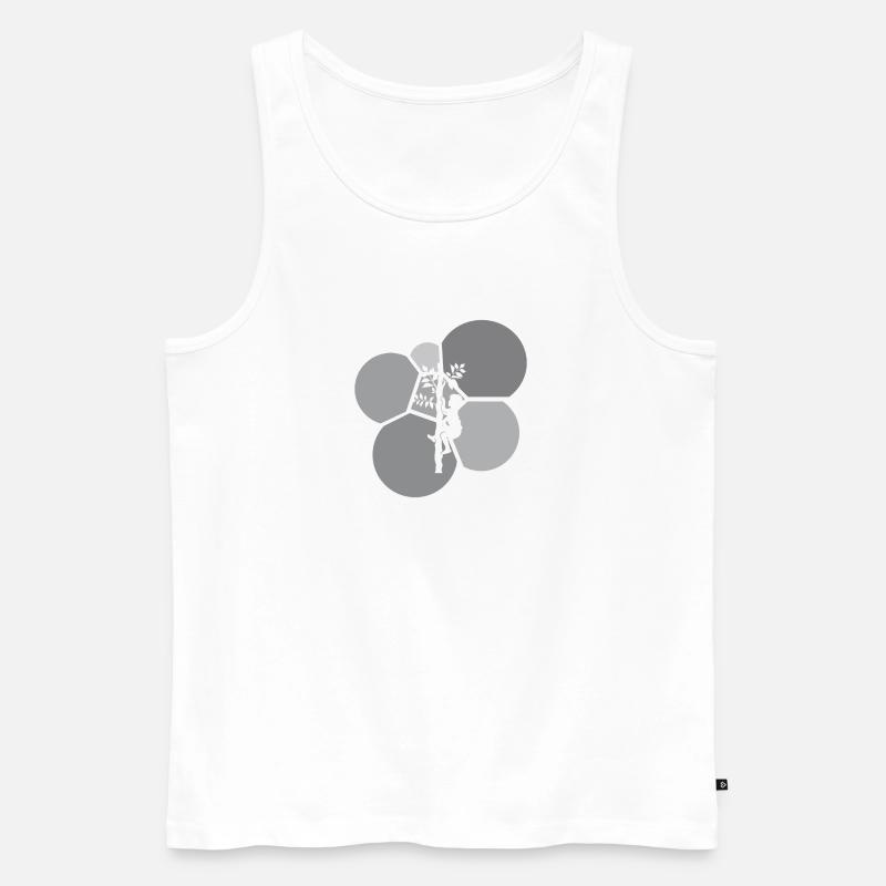 Klettern - Männer Premium Bio Tank Top - Weiß