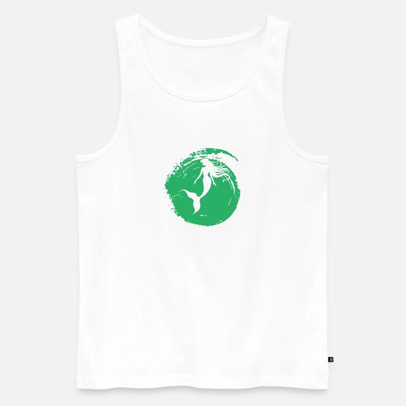 Meerjungfrau Marina - Männer Premium Bio Tank Top - Weiß