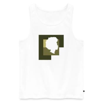 Funky Soul - Männer Premium Bio Tank Top - Weiß - Vorne - AI Model Male 178 light (178cm)