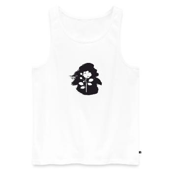 Fleuriste, Horticulture, Fleuriste - Débardeur bio Premium Homme - blanc - Devant - Michal (187cm)