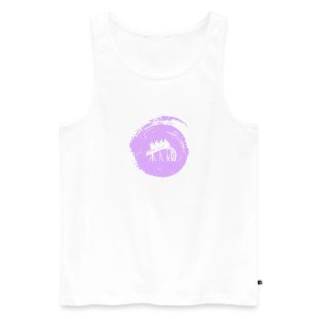 Rummel Roller Coaster Beer Mug - Men's Premium Organic Tank Top - white - Front - AI Model Male 178 light (178cm)