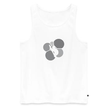 Faul Müdigkeit Faultier - Männer Premium Bio Tank Top - Weiß - Vorne - Michal (187cm)