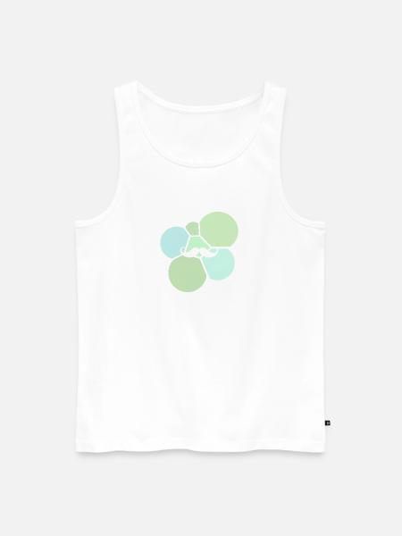 Gesichtsbehaarung Bart Hipster - Männer Premium Bio Tank Top - Weiß
