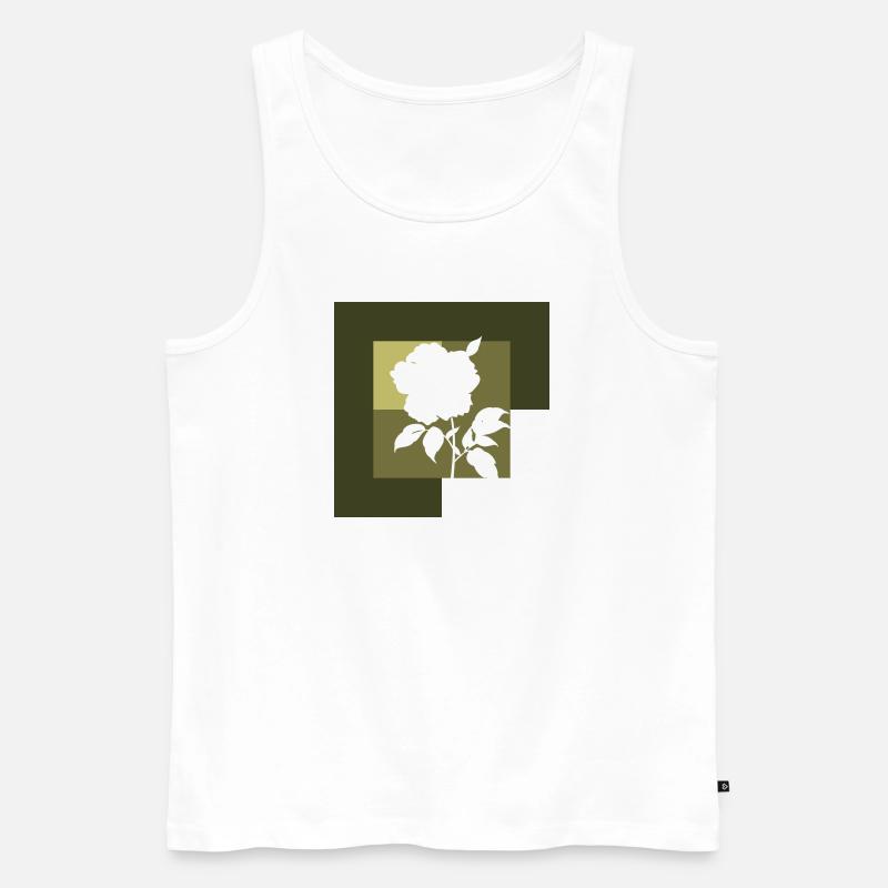 Floristik Gießkanne - Männer Premium Bio Tank Top - Weiß