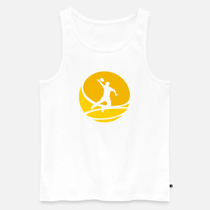 Cornhole Säckchen - Männer Premium Bio Tank Top - Weiß