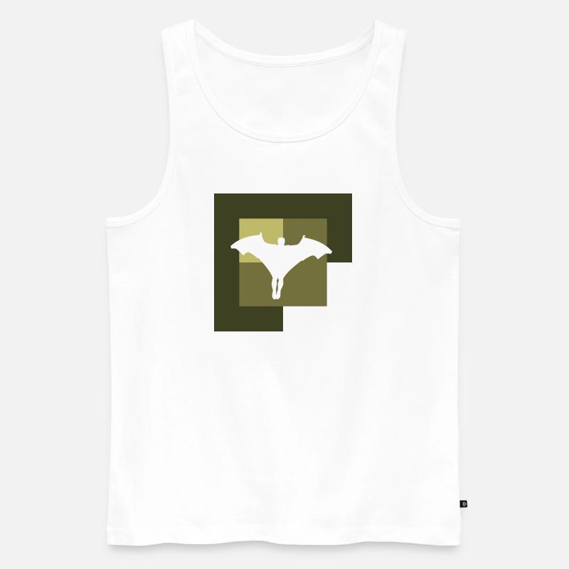 Wingsuit Anzug Stuntman - Männer Premium Bio Tank Top - Weiß