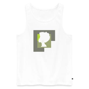 Soul Afro Beat Funky - Men's Premium Organic Tank Top - white - Front - AI Model Male 178 light (178cm)