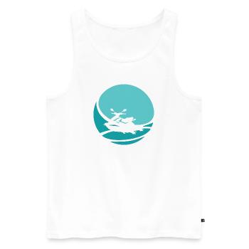 Wassersport Jet Ski Motorschlitten - Männer Premium Bio Tank Top - Weiß - Vorne - Michal (187cm)