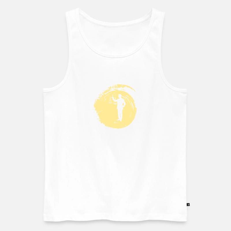 Richter Absatz Behandlung - Männer Premium Bio Tank Top - Weiß