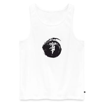 Climbing Ascent Tree Climbing - Men's Premium Organic Tank Top - white - Front - Michal (187cm)