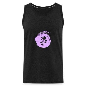 Arrosoir Fleuriste Flower Power - Débardeur bio Premium Homme - charbon - Devant - Alexander (188cm)