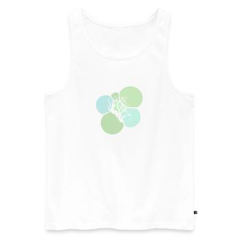 Kletterer Ausrüstung - Männer Premium Bio Tank Top - Weiß - Vorne - Michal (187cm)