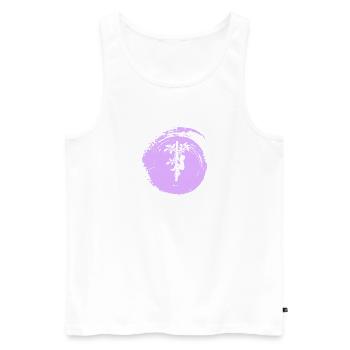 Klettern Kletterer - Männer Premium Bio Tank Top - Weiß - Vorne - AI Model Male 178 light (178cm)