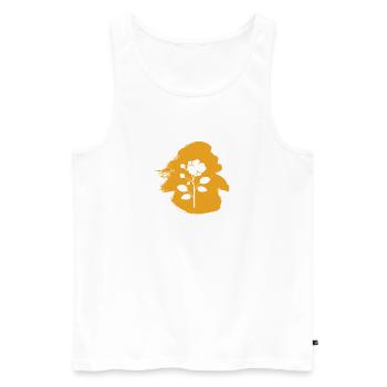 Floristik Garten Blumenstrau - Männer Premium Bio Tank Top - Weiß - Vorne - Michal (187cm)