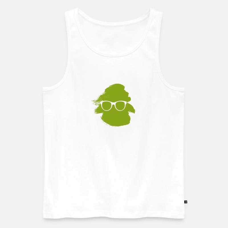 Lesen Buch Writing - Männer Premium Bio Tank Top - Weiß