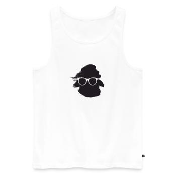 Buch Lesen - Männer Premium Bio Tank Top - Weiß - Vorne - AI Model Male 178 light (178cm)