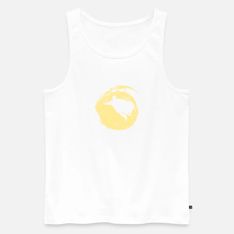 Wingsuit Gleiter - Männer Premium Bio Tank Top - Weiß