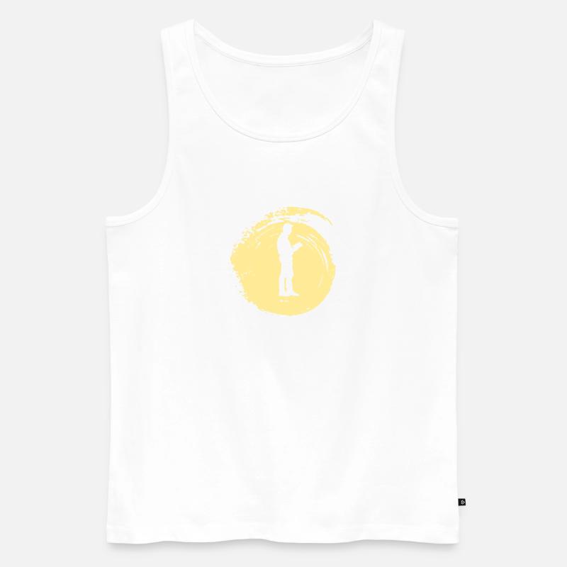 Lesen Writing Buch - Männer Premium Bio Tank Top - Weiß